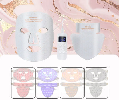 The Pristine Mornings™ LED Light Therapy Mask with 4 distinct wavelengths for ultimate skin rejuvenation